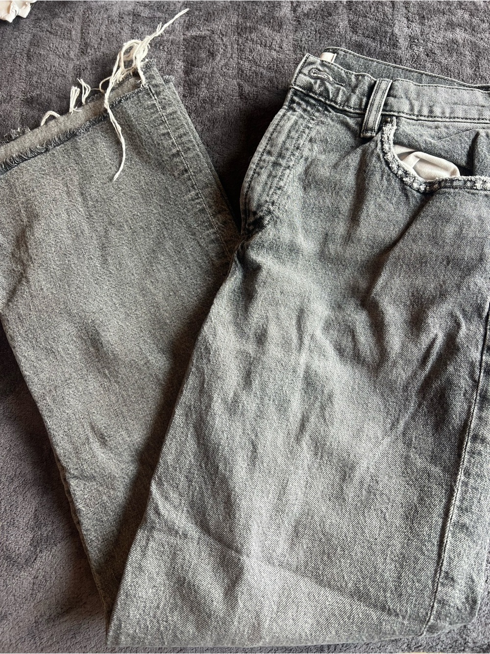 pistola women’s Washed Gray Relaxed Jeans
